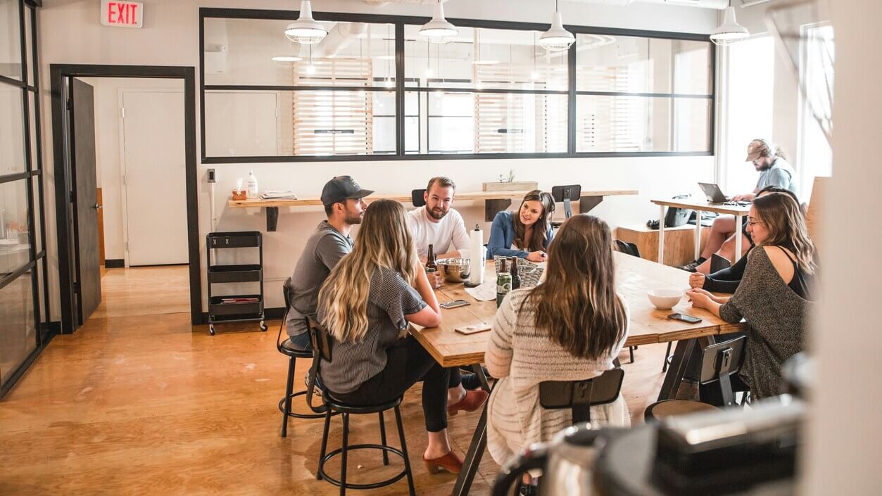 Software team discussing analytics architecture